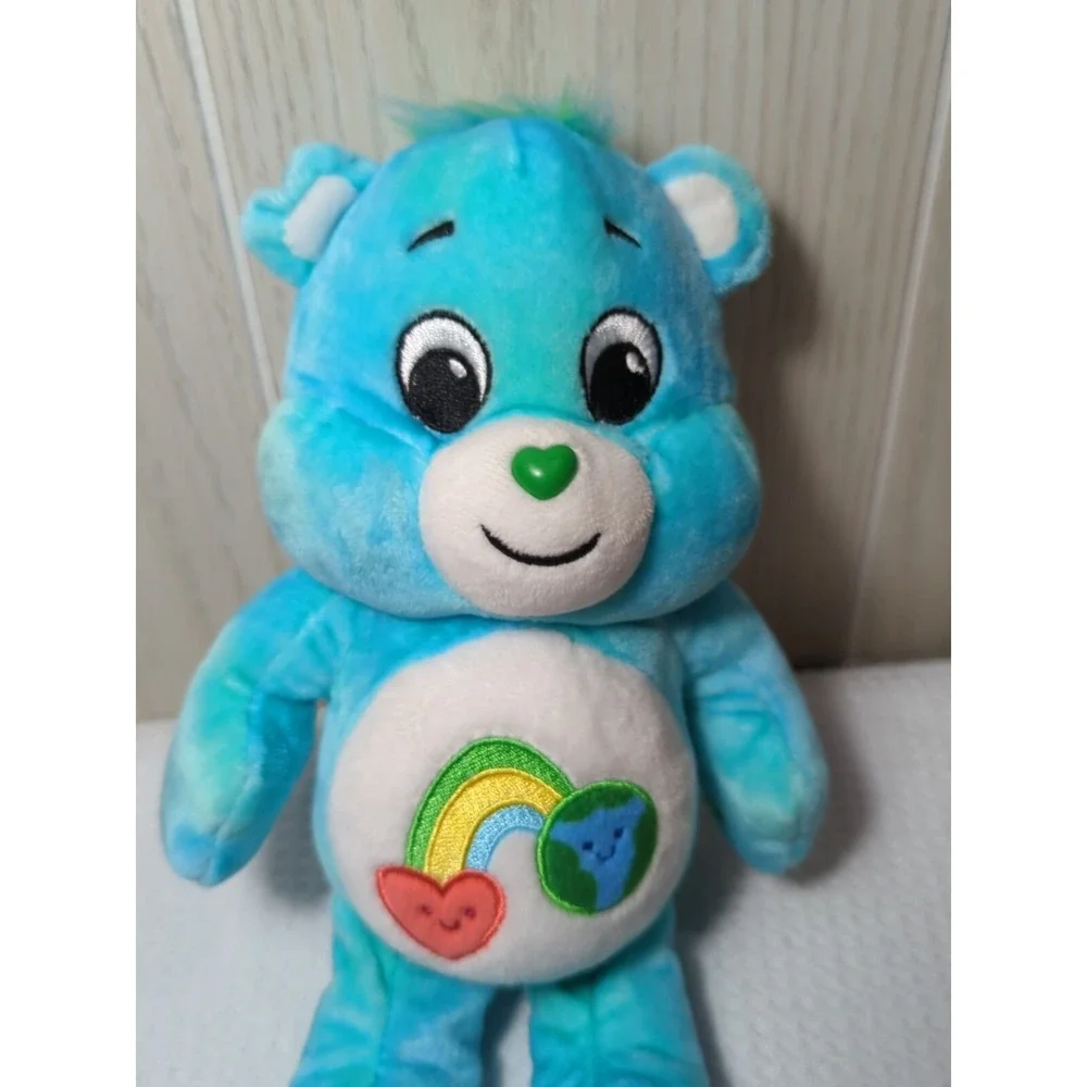 Care Bears Love the Earth Plush teddy blue green Basic Fun 9